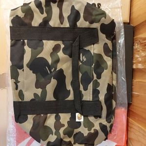 BAPE camo duffle bag